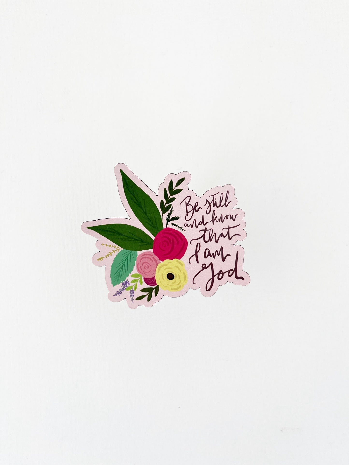 Magnet | Be still and know that I am God | christian art | hand lettering | fridge magnet | bible verse magnet | christian magnet