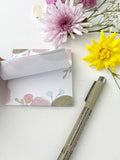 Post It Notes | Floral | 3 x 3 | To do, grocery list, reminder, just because, gift, Mother's Day