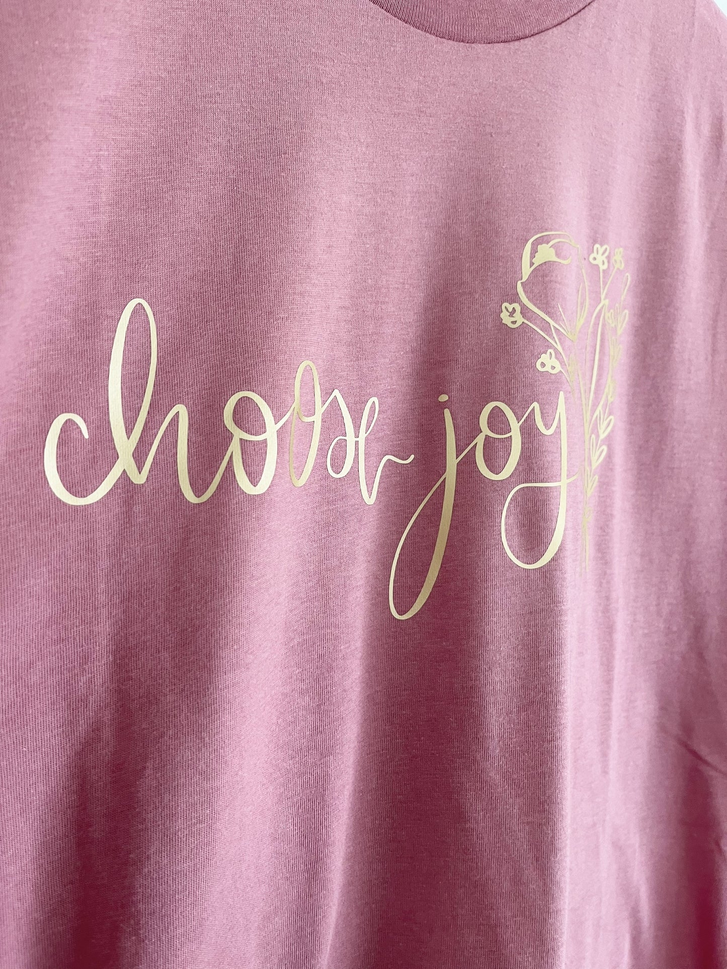 T Shirt | Choose Joy . size medium, large