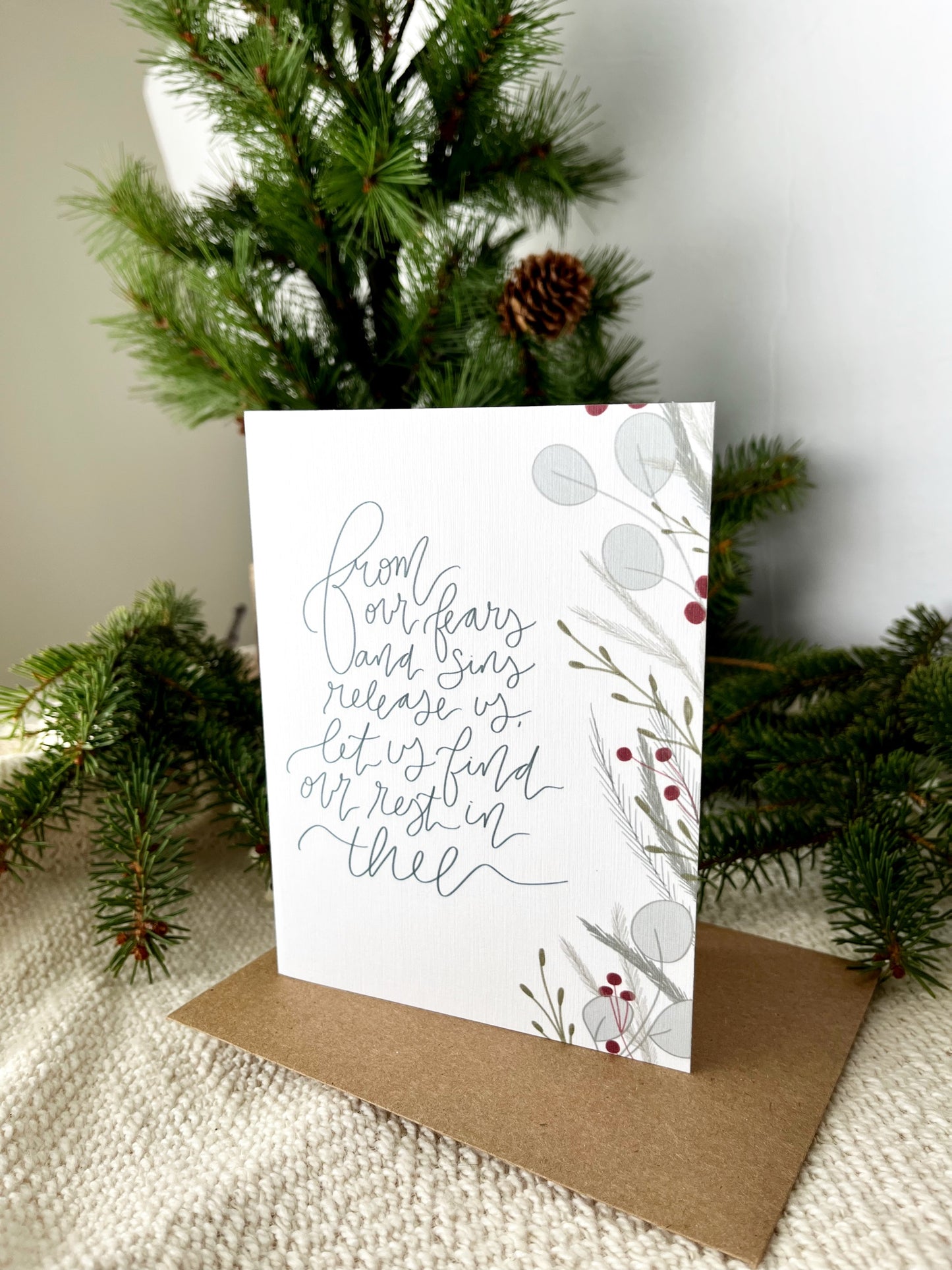 Cards and envelope | Christmas Greeting Card