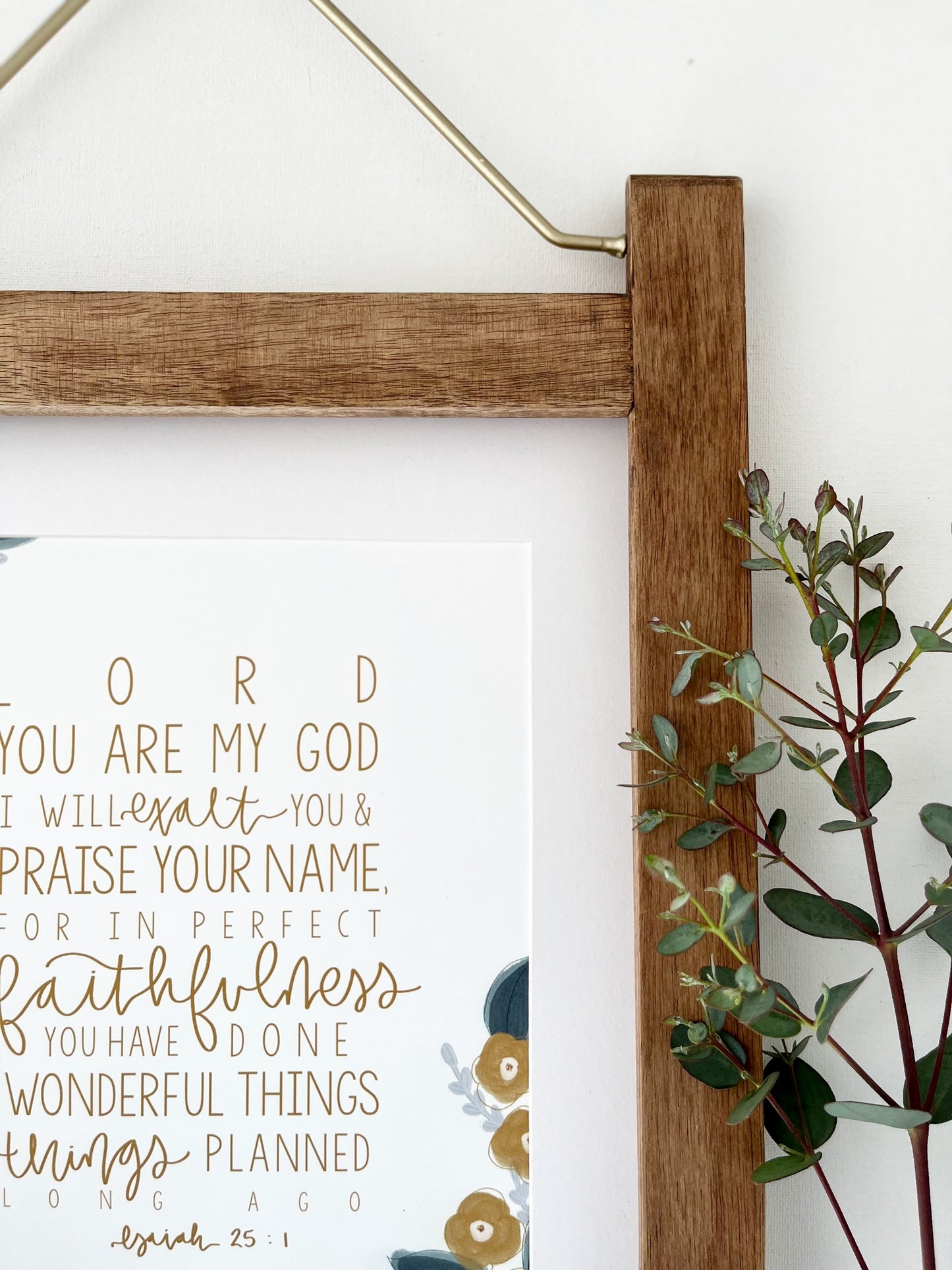 5x7, 8x10, 11x14 | Physical Print | Isaiah 25:1