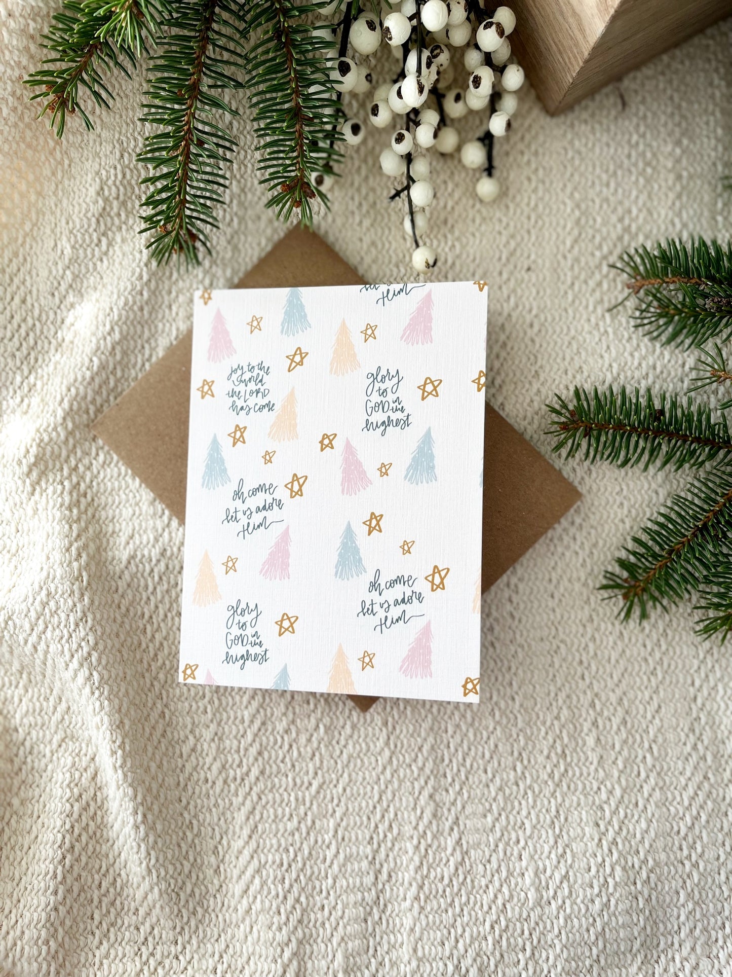 Cards and envelope | Christmas Greeting Card