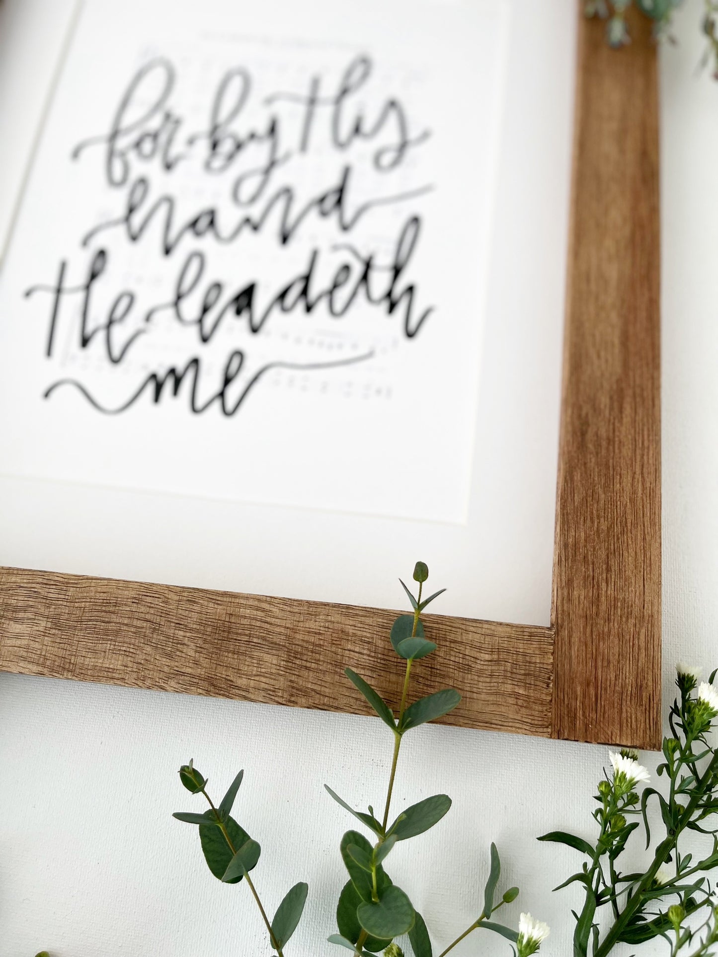 Set of 2 prints | 8x10, 11x14 | Physical Print | To God be the glory, for by His hand He leadeth me