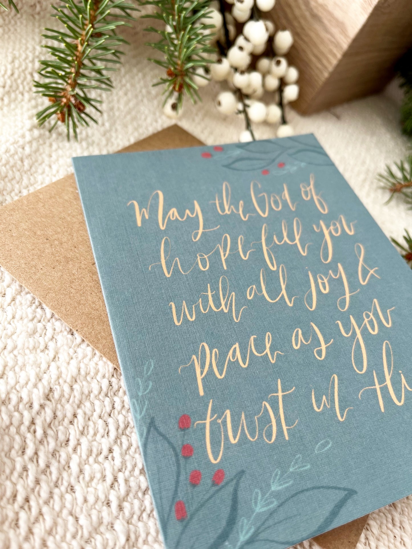 Cards and envelope | Christmas Greeting Card