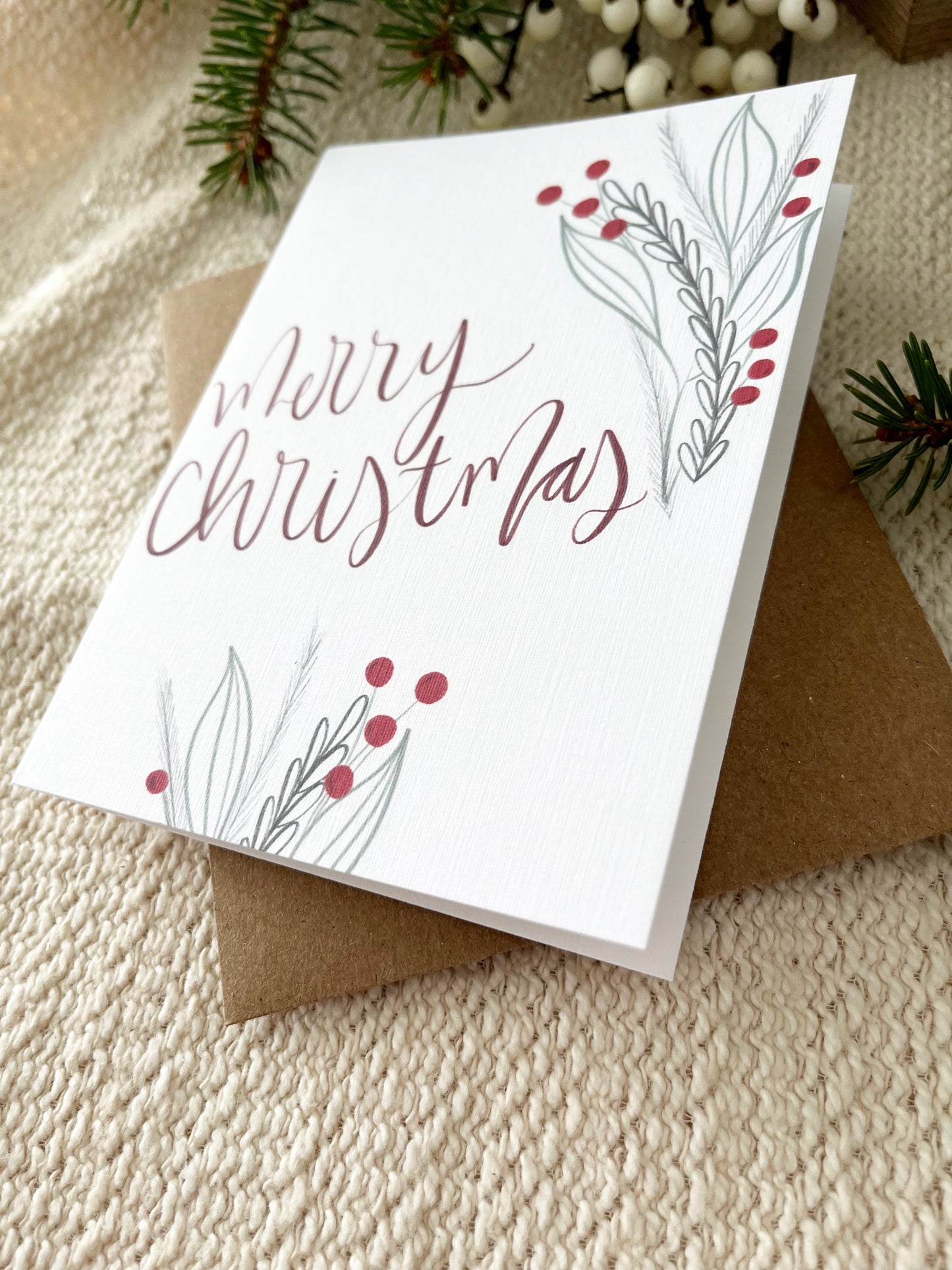 Cards and envelope | Christmas Greeting Card