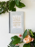 Journal | Lord you are my God Isaiah 25:1  | Floral | Coil Bound | Lined | Ruled | Women | Girl | Birthday