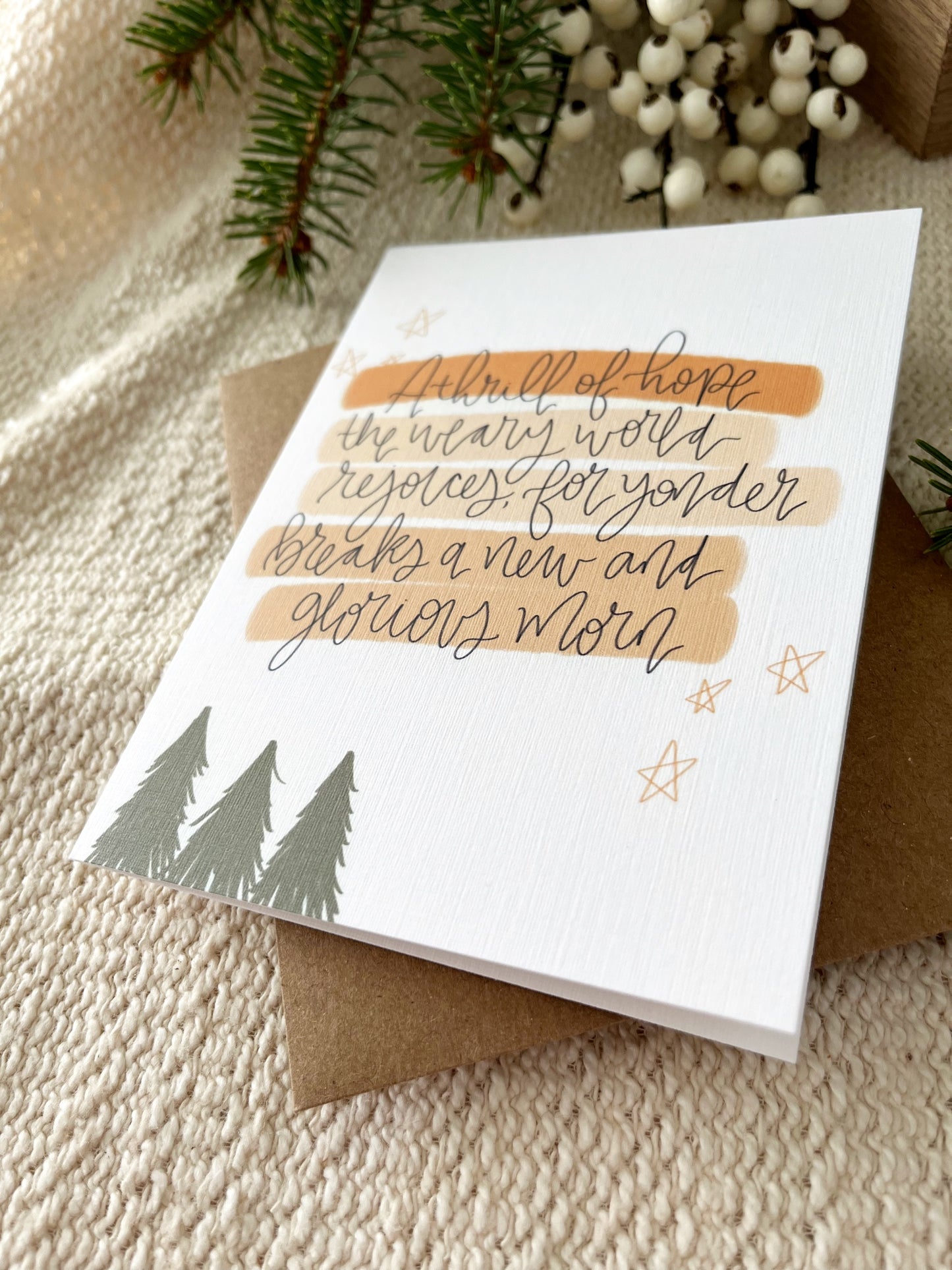 Cards and envelope | Christmas Greeting Card