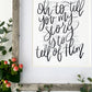 5x7, 8x10, 11x14 | Physical Print | Oh to tell you my story is to tell of Him