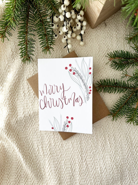 Cards and envelope | Christmas Greeting Card