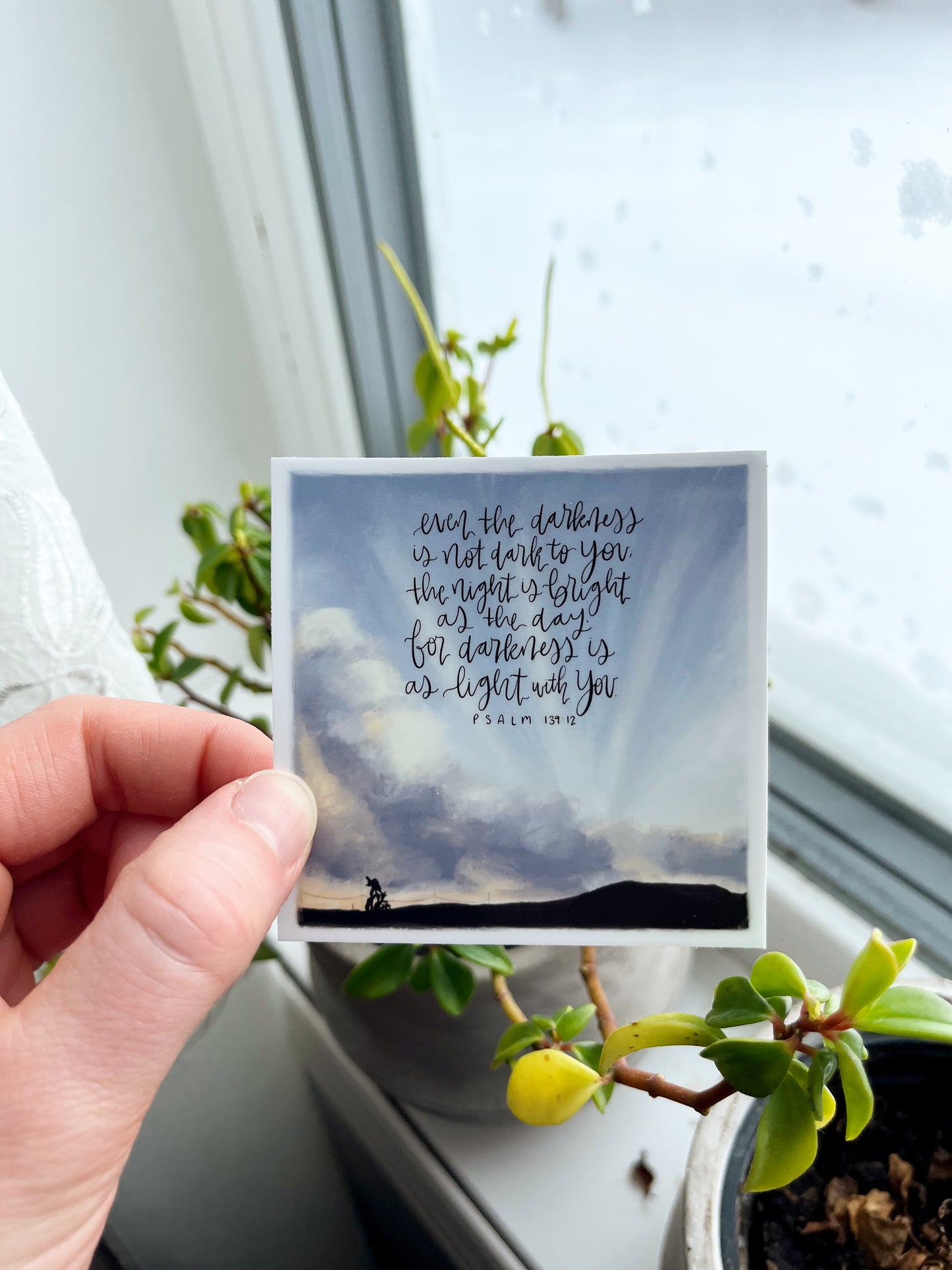 Vinyl Sticker | Psalm 139:12 | Candy Mountain, Slate River, Ontario