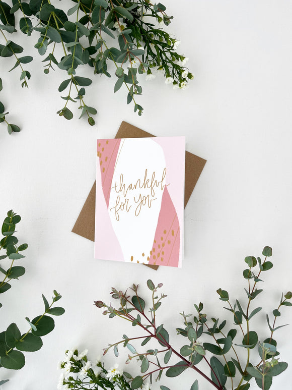 Cards and envelope | Thankful for you
