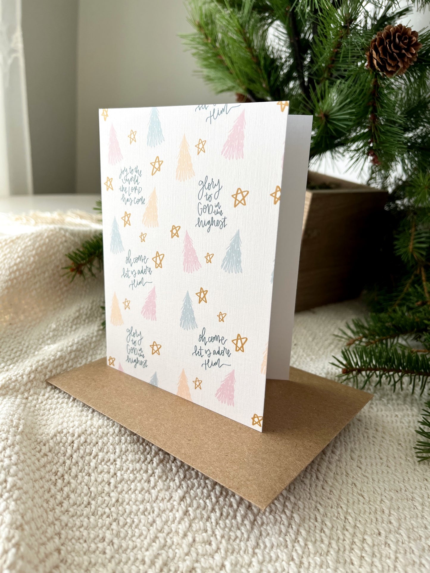 Cards and envelope | Christmas Greeting Card