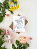 Cards and envelope | Floral  | Motherhood is a million little moments…