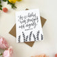 Cards and envelope | Floral  | She is clothed with strength and dignity