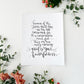 5x7, 8x10, 11x14 | Physical Print | Because of the Lord’s great love, we are not consumed for His compassions…