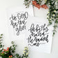 Set of 2 prints | 8x10, 11x14 | Physical Print | To God be the glory, for by His hand He leadeth me