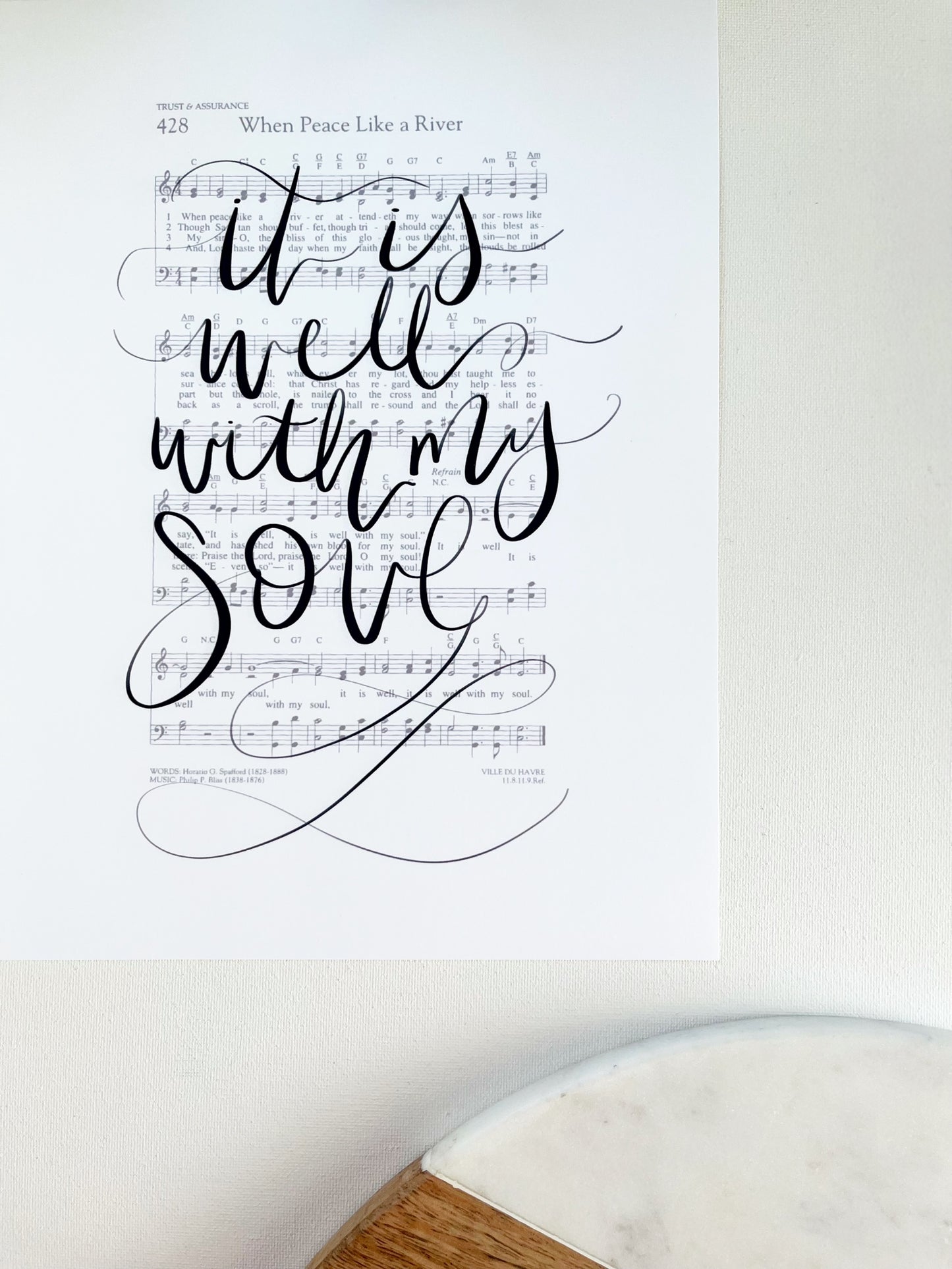 5x7, 8x10, 11x14 | Physical Print | It is well with my soul