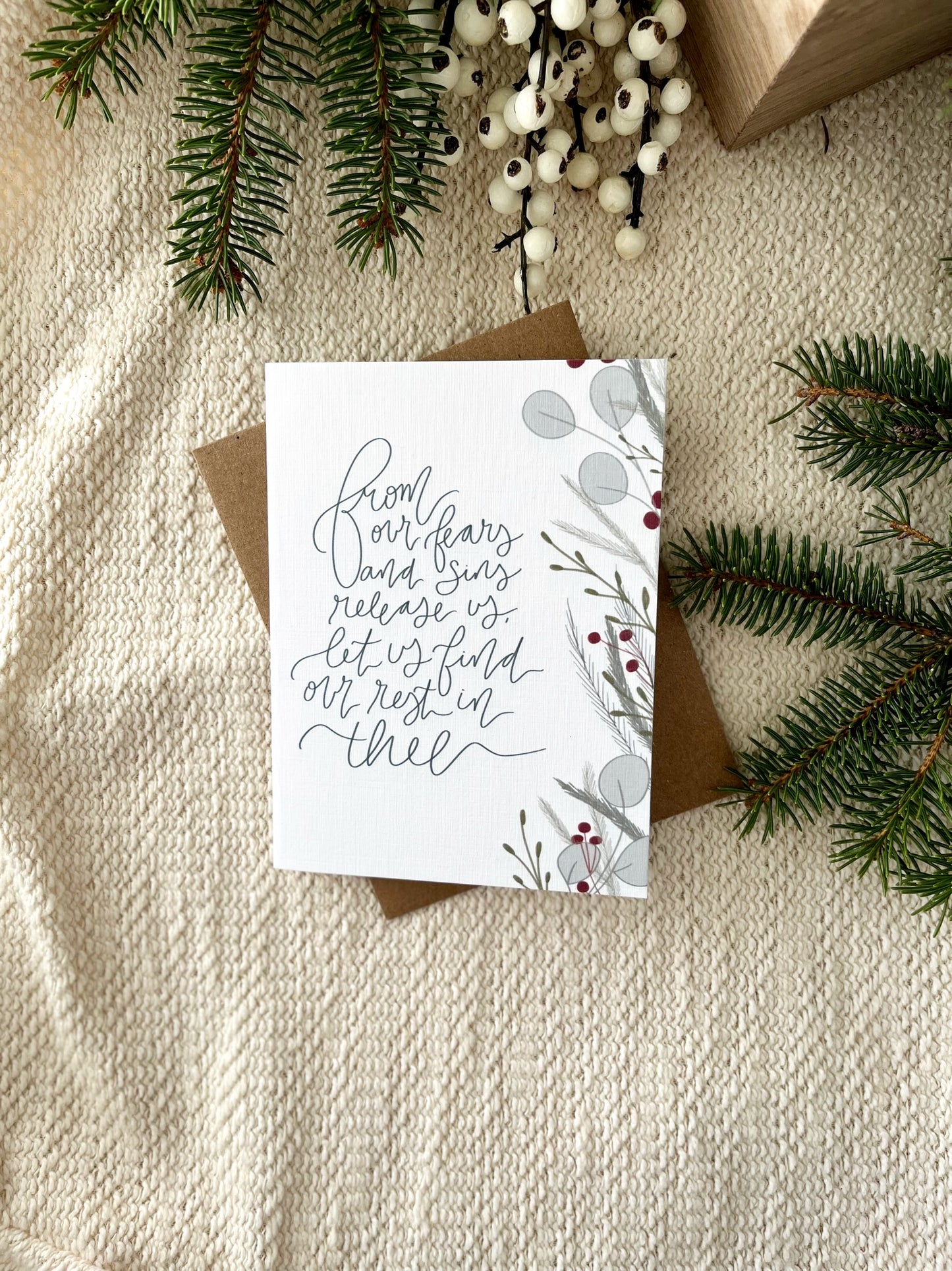 Cards and envelope | Christmas Greeting Card