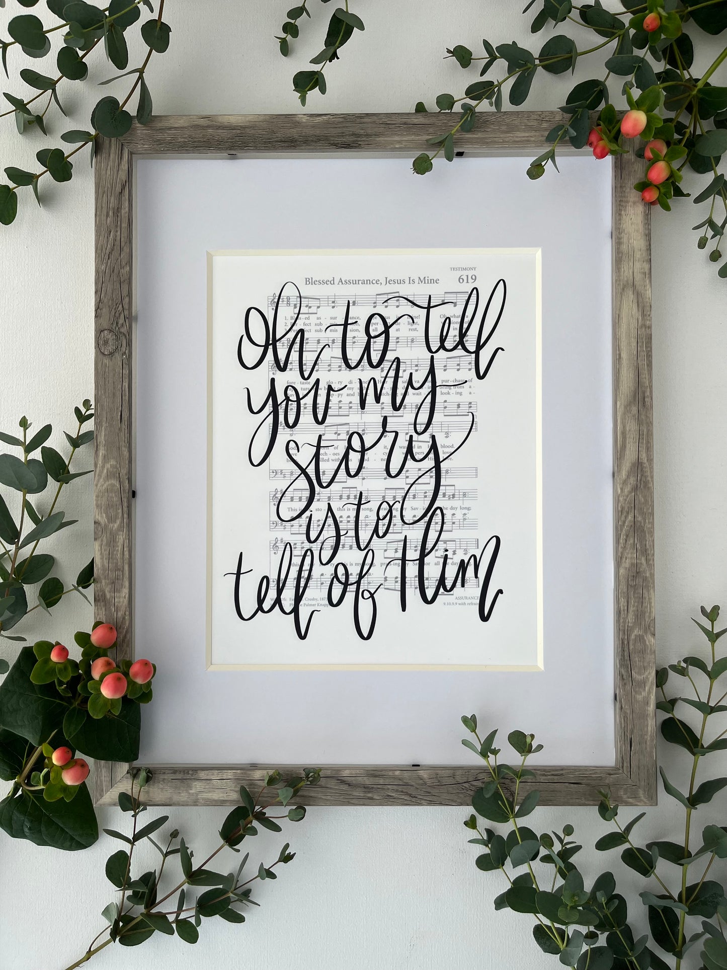 5x7, 8x10, 11x14 | Physical Print | Oh to tell you my story is to tell of Him