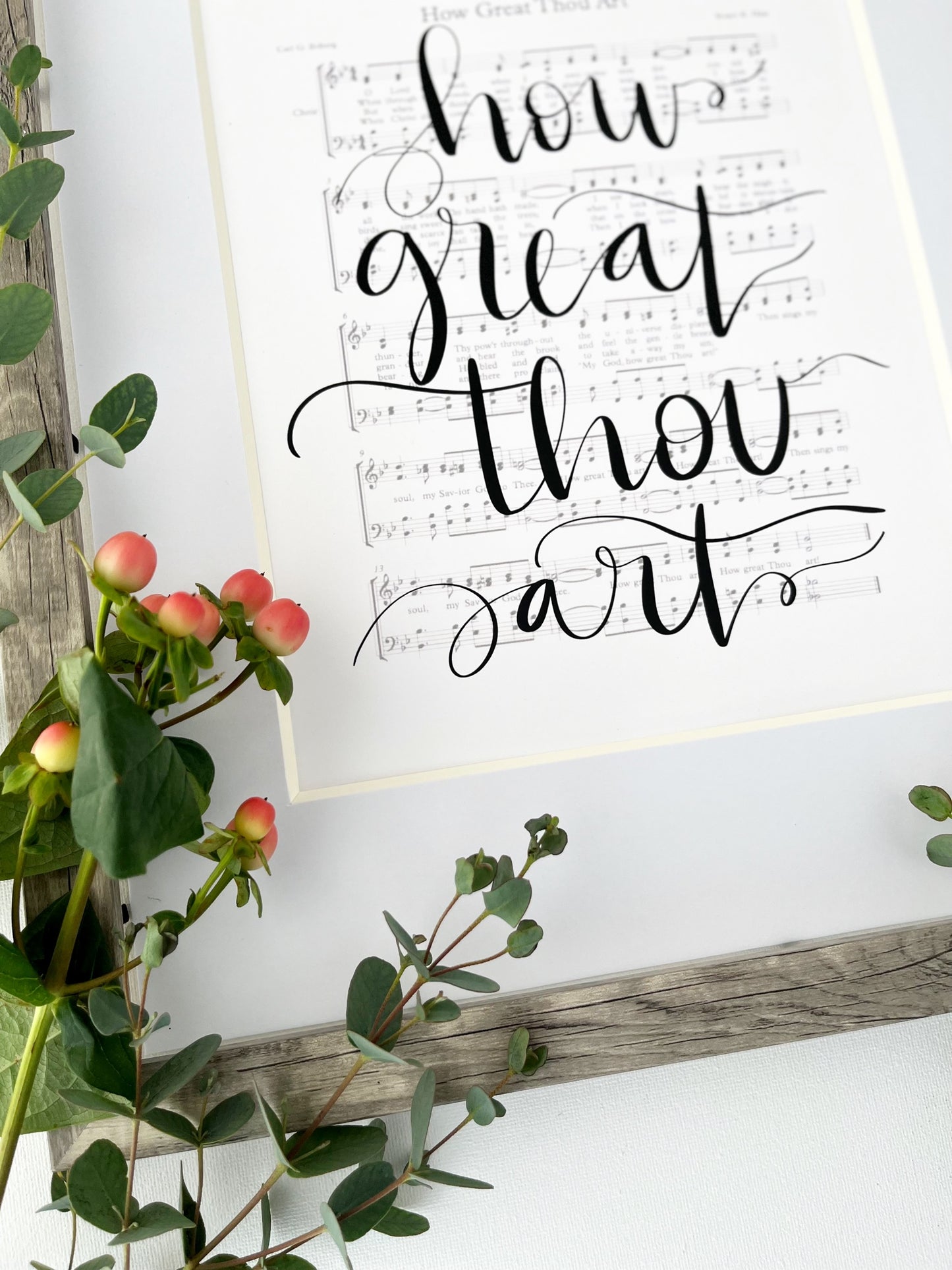 5x7, 8x10, 11x14 | Physical Print | How great Thou art