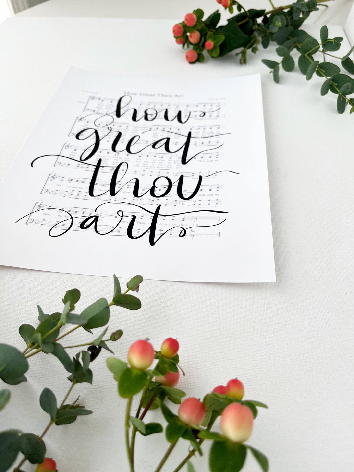 5x7, 8x10, 11x14 | Physical Print | How great Thou art