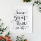 5x7, 8x10, 11x14 | Physical Print | How great Thou art