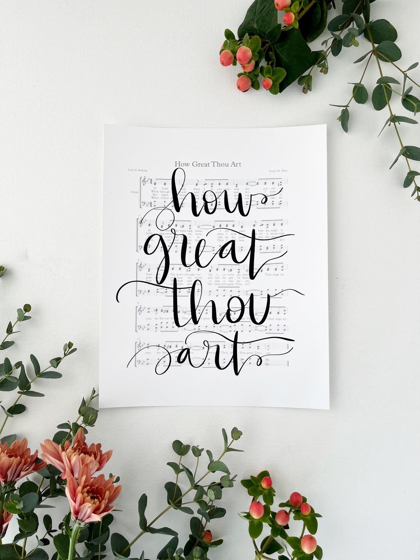 5x7, 8x10, 11x14 | Physical Print | How great Thou art