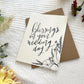Cards and envelope | Blessings on your wedding day