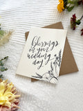 Cards and envelope | Blessings on your wedding day