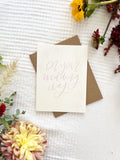 Cards and envelope | On your wedding day