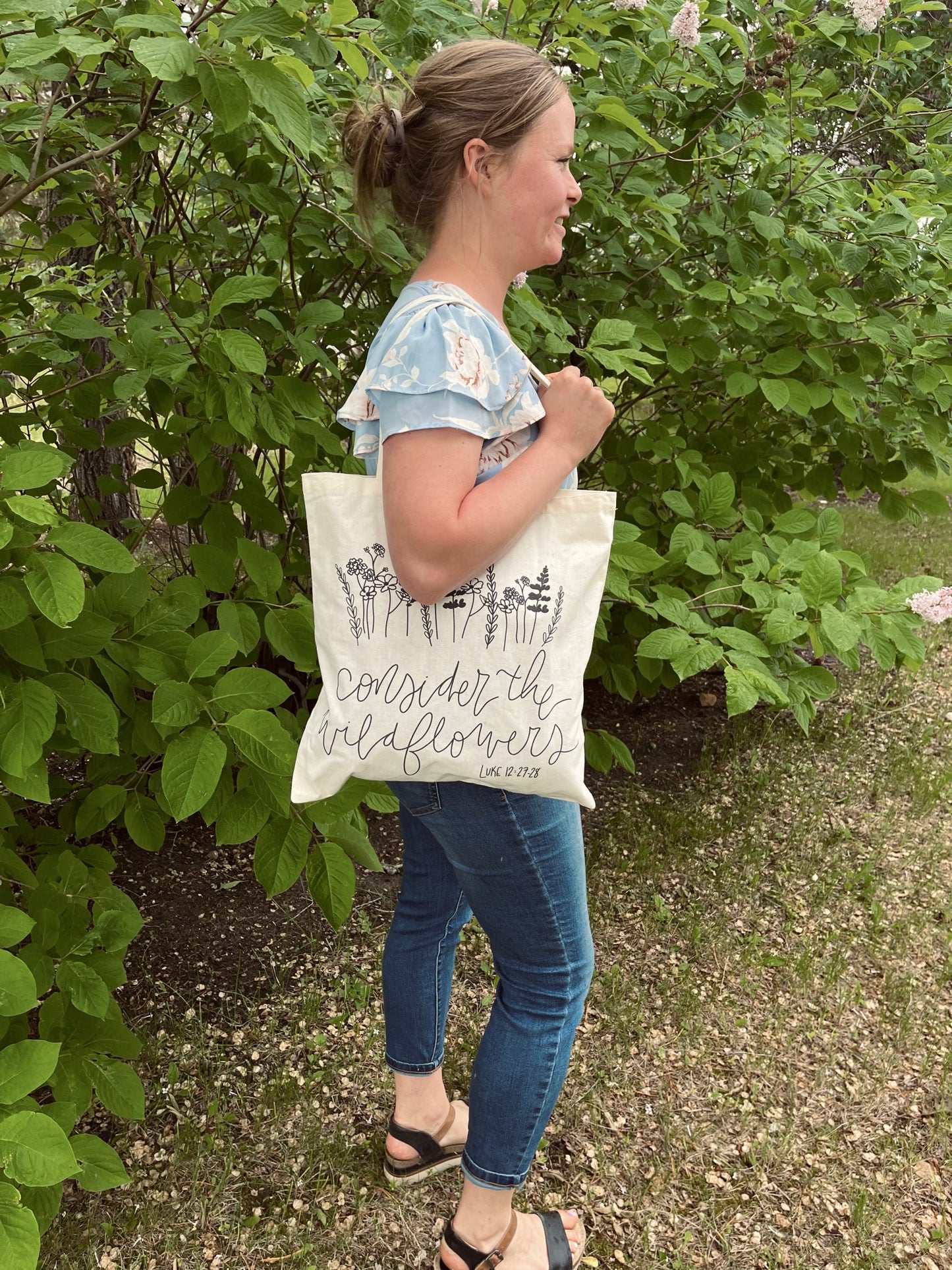 Tote Bag “consider the wildflowers”