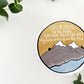 Magnet | I lift up my eyes to the hills, from where does my help come? |  Psalm 121:1-2 | christian sticker | sticker