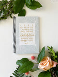 Journal | Lord you are my God Isaiah 25:1  | Floral | Coil Bound | Lined | Ruled | Women | Girl | Birthday