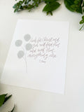 4x6, 5x7, 8x10, 11x14 | Physical Print | Look for Christ and you will find Him and with Him everything else. C.S. Lewis