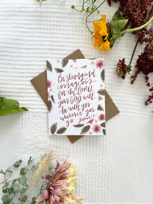 Greeting Card | Joshua 1:9