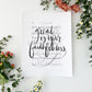 5x7, 8x10, 11x14 | Great is Your faithfulness | Calligraphy Print | Hymn Art | Music Print | Physical Print