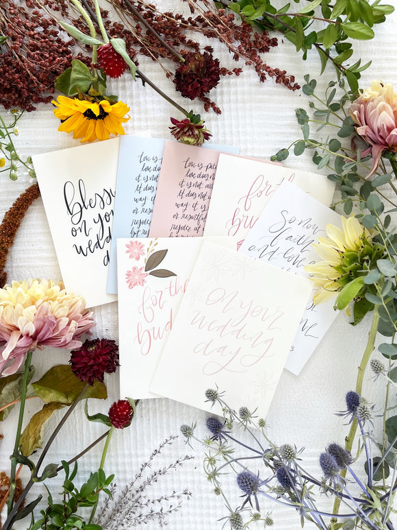 Cards and envelope | Wedding Greeting Card Set